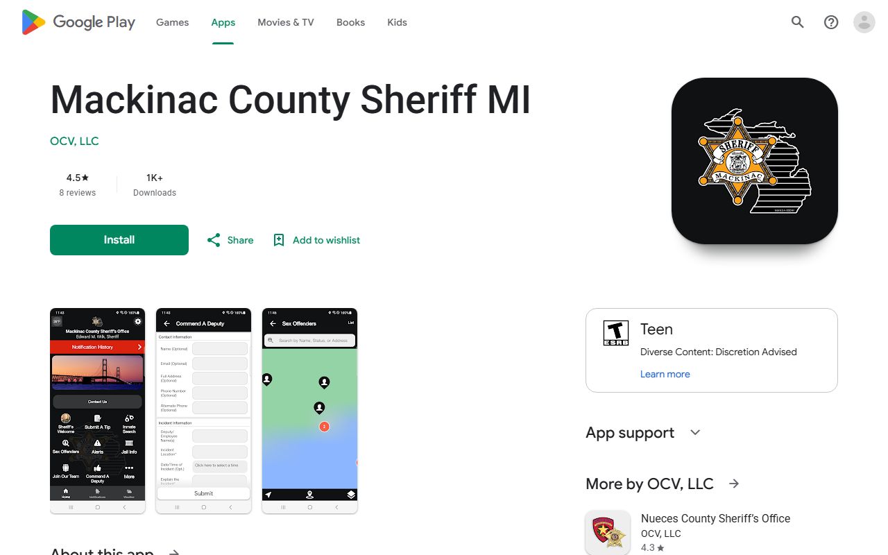 Mackinac County Sheriff mobile app used for tips and public-safety alerts